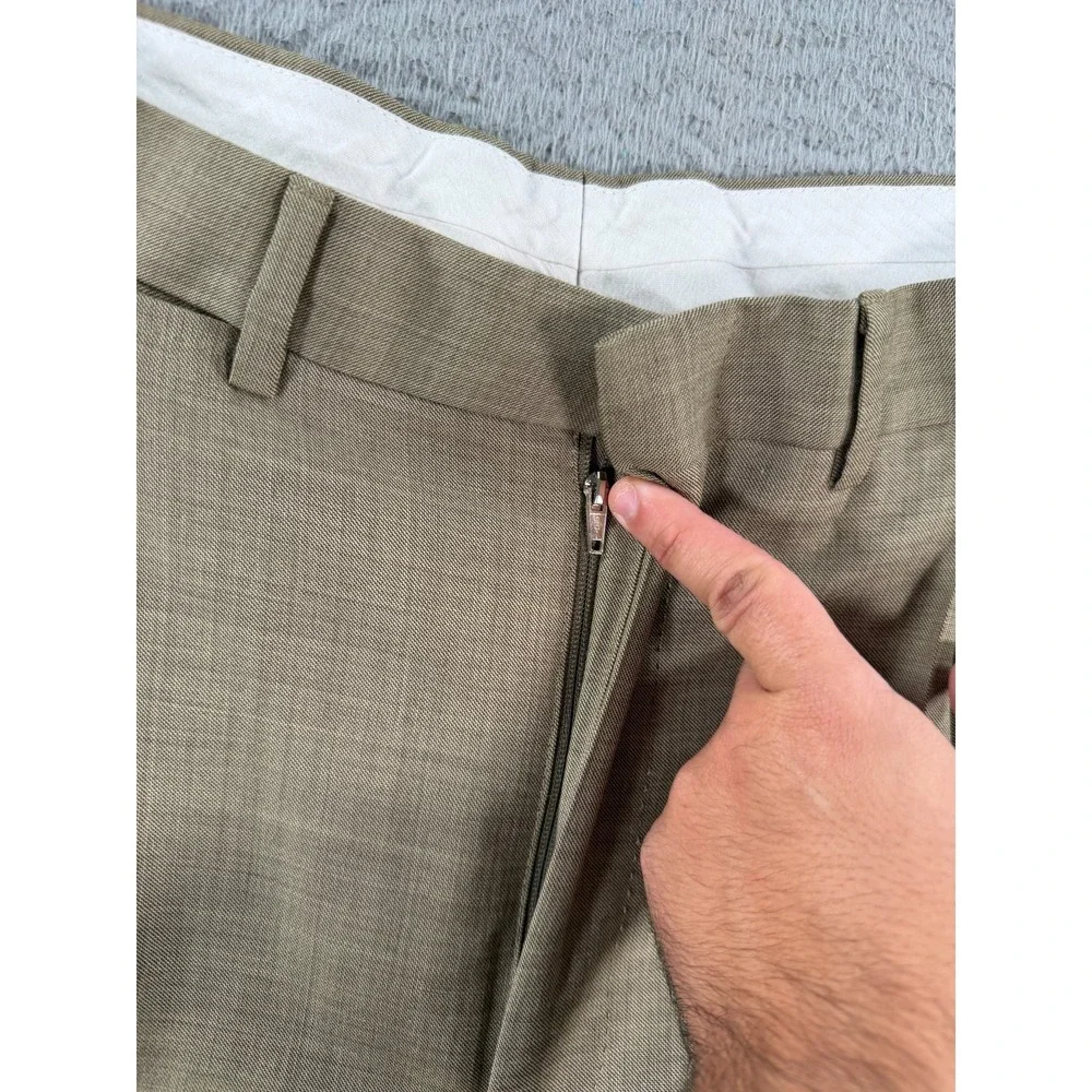 Alfred Dunhill Suit Men's Beige Wool 2 Button Quiet‎ Luxury Made In Italy